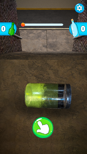 Bottle on Stairs: Rolling Down